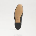ילדים הַנעָלָה Sam Edelman מיכאלה מרי ג'יין עור שחור 4XL22X915 - Image 6