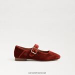 ילדים הַנעָלָה Sam Edelman מיכאלה מרי ג'יין קטיפה כתומה קניון 4XL22X912 - Image 2