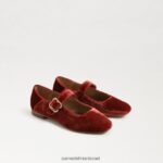 ילדים הַנעָלָה Sam Edelman מיכאלה מרי ג'יין קטיפה כתומה קניון 4XL22X912