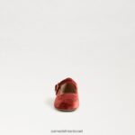 ילדים הַנעָלָה Sam Edelman מיכאלה מרי ג'יין קטיפה כתומה קניון 4XL22X912 - Image 3