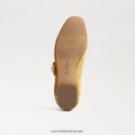 ילדים הַנעָלָה Sam Edelman מיכאלה מרי ג'יין קטיפה זעפרן 4XL22X913 - Image 6