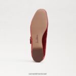 ילדים הַנעָלָה Sam Edelman מיכאלה מרי ג'יין קטיפה כתומה קניון 4XL22X912 - Image 6