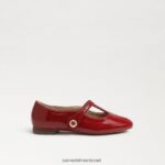 ילדים הַנעָלָה Sam Edelman מנגינה מרי ג'יין אדום כהה 4XL22X1053 - Image 2