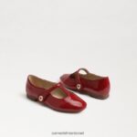ילדים הַנעָלָה Sam Edelman מנגינה מרי ג'יין אדום כהה 4XL22X1053 - Image 7