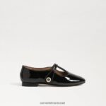 ילדים הַנעָלָה Sam Edelman מנגינה מרי ג'יין פטנט שחור 4XL22X1052 - Image 2