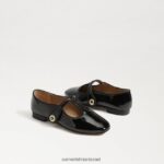 ילדים הַנעָלָה Sam Edelman מנגינה מרי ג'יין פטנט שחור 4XL22X1052 - Image 7