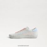 ילדים הַנעָלָה Sam Edelman נעלי ספורט של אוברי לבן 4XL22X1013 - Image 4