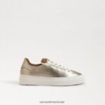 ילדים הַנעָלָה Sam Edelman נעלי ספורט שרוכים של פרג עלה זהב 4XL22X925 - Image 2
