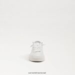 ילדים הַנעָלָה Sam Edelman נעלי ספורט שרוכים של פרג לבן 4XL22X924 - Image 3