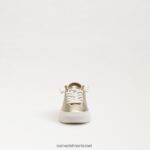 ילדים הַנעָלָה Sam Edelman נעלי ספורט שרוכים של פרג עלה זהב 4XL22X925 - Image 3