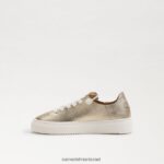 ילדים הַנעָלָה Sam Edelman נעלי ספורט שרוכים של פרג עלה זהב 4XL22X925 - Image 4