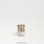 ילדים הַנעָלָה Sam Edelman נעלי ספורט שרוכים של פרג עלה זהב 4XL22X925 - Image 5