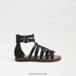 ילדים הַנעָלָה Sam Edelman סנדל גלדיאטור ג'יני שָׁחוֹר 4XL22X1031 - Image 2
