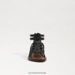 ילדים הַנעָלָה Sam Edelman סנדל גלדיאטור ג'יני שָׁחוֹר 4XL22X1031 - Image 3