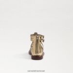 ילדים הַנעָלָה Sam Edelman סנדל גלדיאטור ג'יני זהב ענבר 4XL22X1030 - Image 5
