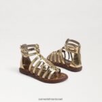 ילדים הַנעָלָה Sam Edelman סנדל גלדיאטור ג'יני זהב ענבר 4XL22X1030 - Image 7