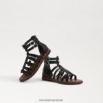 ילדים הַנעָלָה Sam Edelman סנדל גלדיאטור ג'יני שָׁחוֹר 4XL22X1031 - Image 7