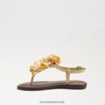 ילדים הַנעָלָה Sam Edelman סנדל חוטיני של גילי עור שמש מדברי 4XL22X1054 - Image 4