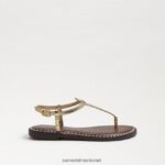 ילדים הַנעָלָה Sam Edelman סנדל חוטיני gigi בואה זהב מתכתי 4XL22X936 - Image 2