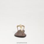 ילדים הַנעָלָה Sam Edelman סנדל חוטיני gigi בואה זהב מתכתי 4XL22X936 - Image 3