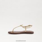 ילדים הַנעָלָה Sam Edelman סנדל חוטיני gigi זהב ענבר 4XL22X959 - Image 4