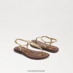 ילדים הַנעָלָה Sam Edelman סנדל חוטיני gigi זהב ענבר 4XL22X959 - Image 7