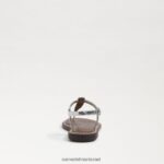 ילדים הַנעָלָה Sam Edelman סנדל חוטיני gigi נצנצים לילך/כסף 4XL22X960 - Image 5
