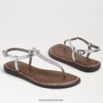 ילדים הַנעָלָה Sam Edelman סנדל חוטיני gigi נצנצים לילך/כסף 4XL22X960 - Image 7
