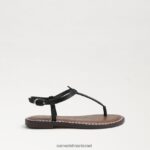 ילדים הַנעָלָה Sam Edelman סנדל חוטיני gigi עור שחור 4XL22X939 - Image 2