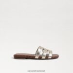 ילדים הַנעָלָה Sam Edelman סנדל מגלשת מפרץ זהב מותך 4XL22X889 - Image 2