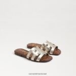 ילדים הַנעָלָה Sam Edelman סנדל מגלשת מפרץ זהב מותך 4XL22X889