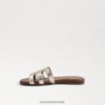 ילדים הַנעָלָה Sam Edelman סנדל מגלשת מפרץ זהב מותך 4XL22X889 - Image 4