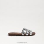 ילדים הַנעָלָה Sam Edelman סנדל מגלשת מפרץ כסף רך 4XL22X888 - Image 2