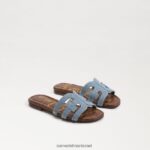 ילדים הַנעָלָה Sam Edelman סנדל מגלשת מפרץ כחול מונטרוז 4XL22X885