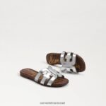 ילדים הַנעָלָה Sam Edelman סנדל מגלשת מפרץ כסף רך 4XL22X888 - Image 7
