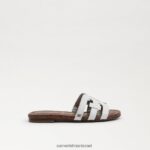 ילדים הַנעָלָה Sam Edelman סנדל מגלשת מפרץ לבן בוהק 4XL22X890 - Image 2