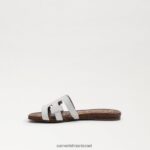 ילדים הַנעָלָה Sam Edelman סנדל מגלשת מפרץ לבן בוהק 4XL22X890 - Image 4