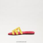 ילדים הַנעָלָה Sam Edelman סנדל מגלשת מפרץ מימוזה צהובה/אולטרה fuscia 4XL22X886 - Image 4