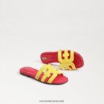 ילדים הַנעָלָה Sam Edelman סנדל מגלשת מפרץ מימוזה צהובה/אולטרה fuscia 4XL22X886 - Image 7