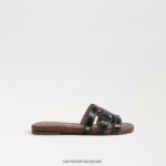 ילדים הַנעָלָה Sam Edelman סנדל מגלשת מפרץ עור שחור 4XL22X891 - Image 2