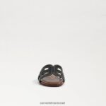 ילדים הַנעָלָה Sam Edelman סנדל מגלשת מפרץ עור שחור 4XL22X891 - Image 3