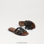 ילדים הַנעָלָה Sam Edelman סנדל מגלשת מפרץ עור שחור 4XL22X891 - Image 7