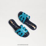 ילדים הַנעָלָה Sam Edelman סנדל מגלשת מפרץ milos blue/hudson navy 4XL22X884 - Image 7