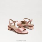 ילדים הַנעָלָה Sam Edelman סנדל עקב בלוק קיסוס מלח ורוד 4XL22X1037 - Image 7