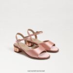 ילדים הַנעָלָה Sam Edelman סנדל עקב בלוק קיסוס מלח ורוד 4XL22X1037