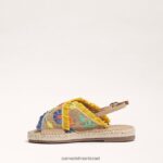 ילדים הַנעָלָה Sam Edelman סנדל קיידן טבעי/צהוב 4XL22X1033 - Image 4