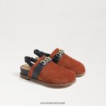 ילדים הַנעָלָה Sam Edelman סתימת ג'וני חרדל/צי 4XL22X1062