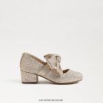ילדים הַנעָלָה Sam Edelman עקב בלוק טדי מרי ג'יין עלה זהב 4XL22X934 - Image 2