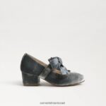 ילדים הַנעָלָה Sam Edelman עקב בלוק טדי מרי ג'יין כחול מעושן 4XL22X933 - Image 2