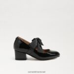 ילדים הַנעָלָה Sam Edelman עקב בלוק טדי מרי ג'יין פטנט שחור 4XL22X935 - Image 2